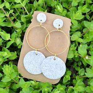 Clay Minimalist Statement Earrings *The Katherine*